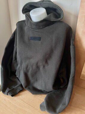 Fear Of God Essentials Dark Green Pullover Hoodie (Size M)